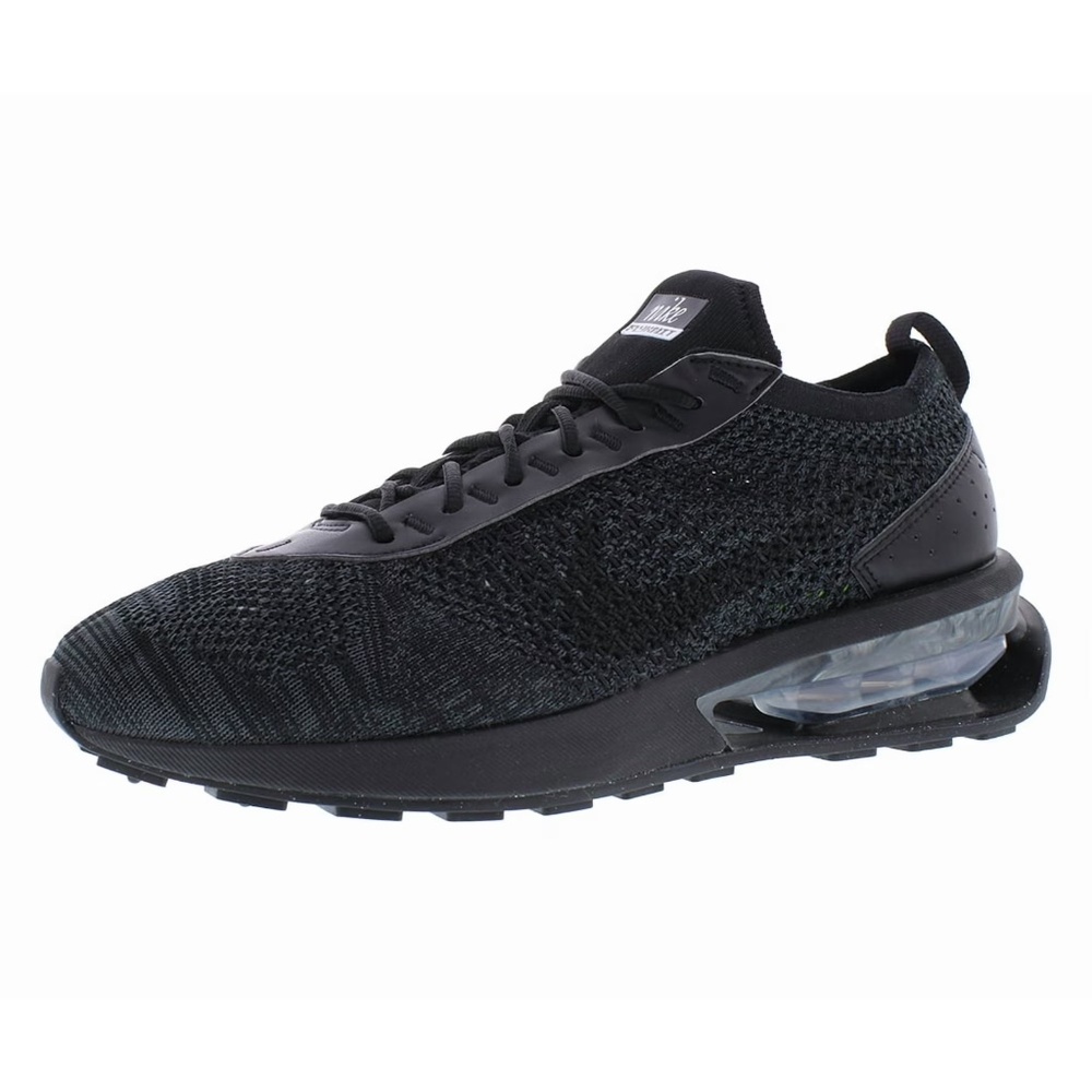 Nike Air Max Flyknit Racer 'Triple Black' Men's Athletic Shoes